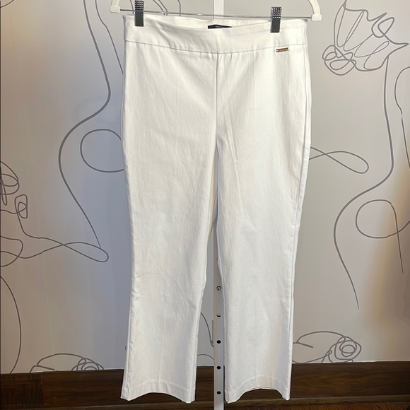 ❌SOLD❌T TAHARI- Pull On Kick Flare Cropped Pants size M - Picture 3 of 4